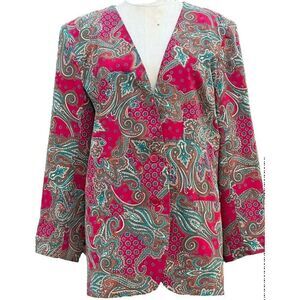 Alfred Dunner Paisley Suit Jacket Size 14